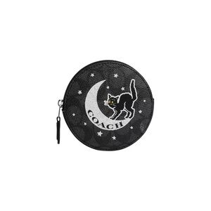 Coach Coin Case Halloween Cat